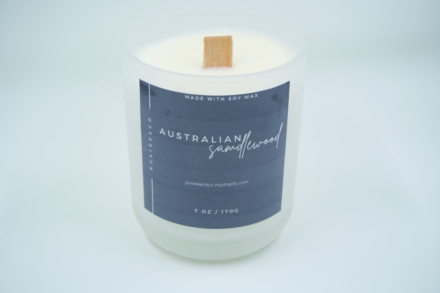 Australian Sandlewood Candle - Frosted
