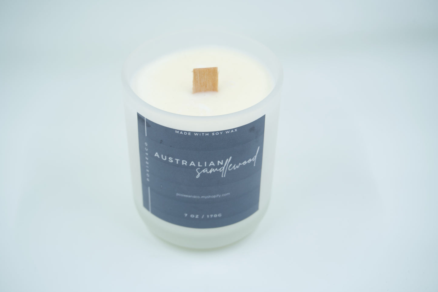 Australian Sandlewood Candle - Frosted