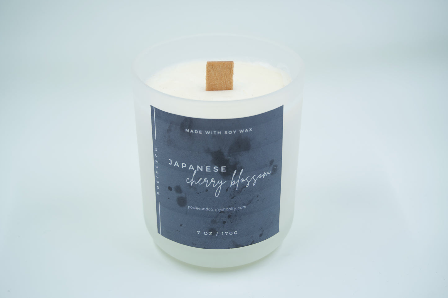 Japanese Cherry Blossom Candle - Frosted