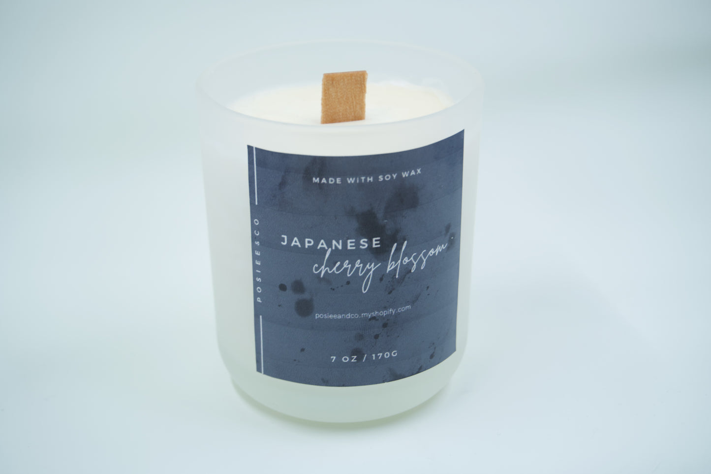 Japanese Cherry Blossom Candle - Frosted