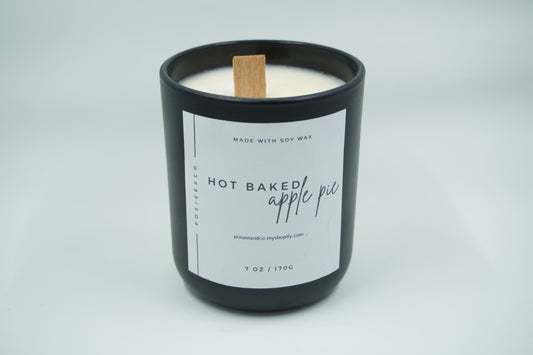 Hot Baked Apple Pie Candle - Black