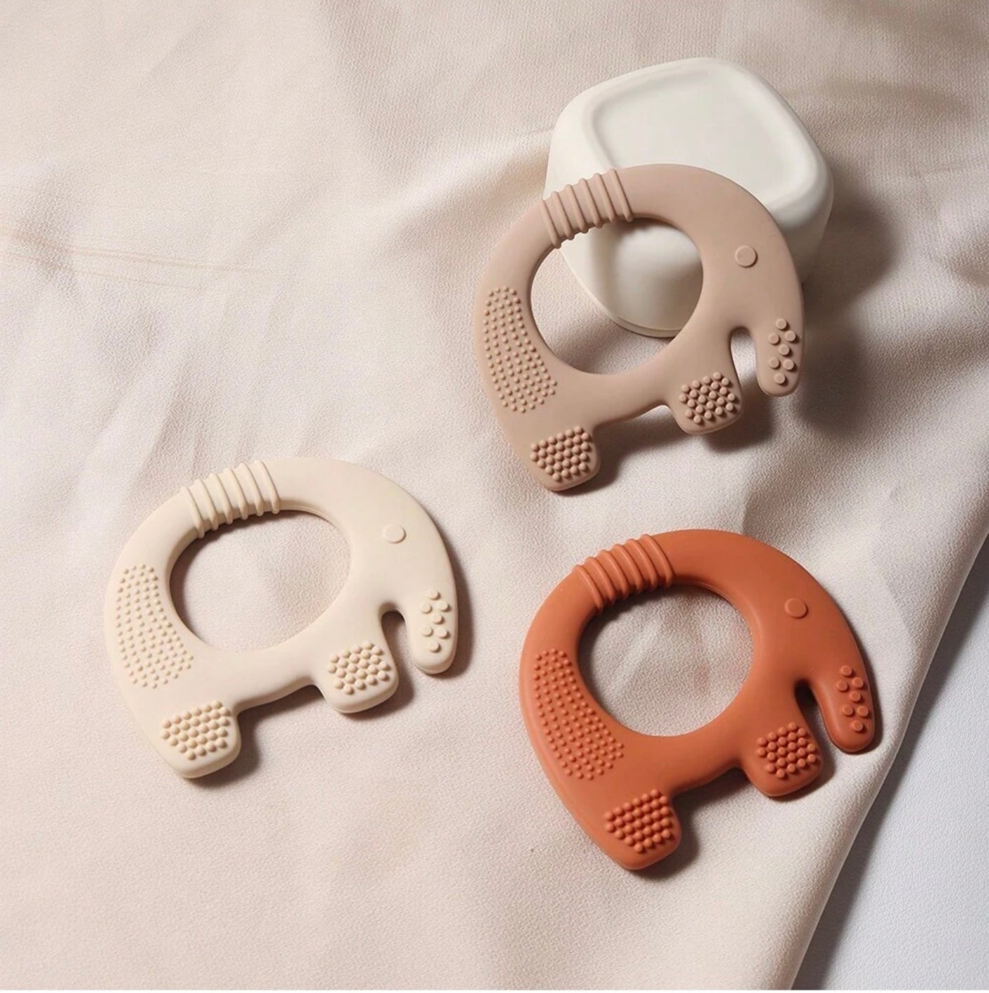 Elephant baby teether