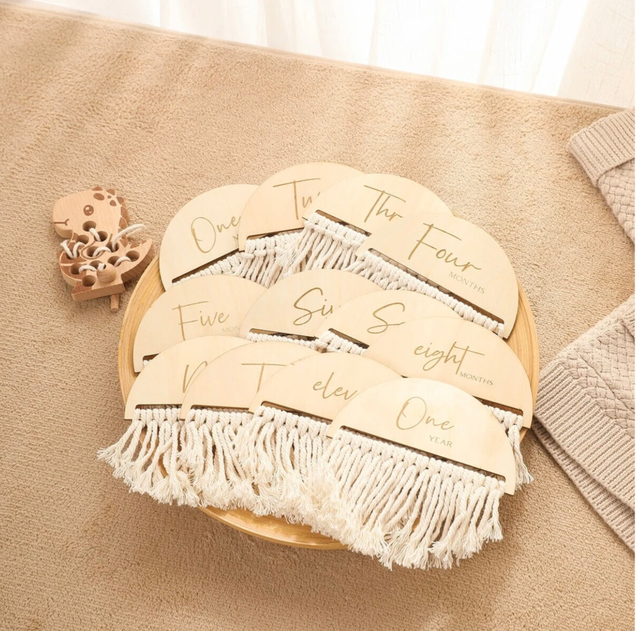 Baby milestone cards
