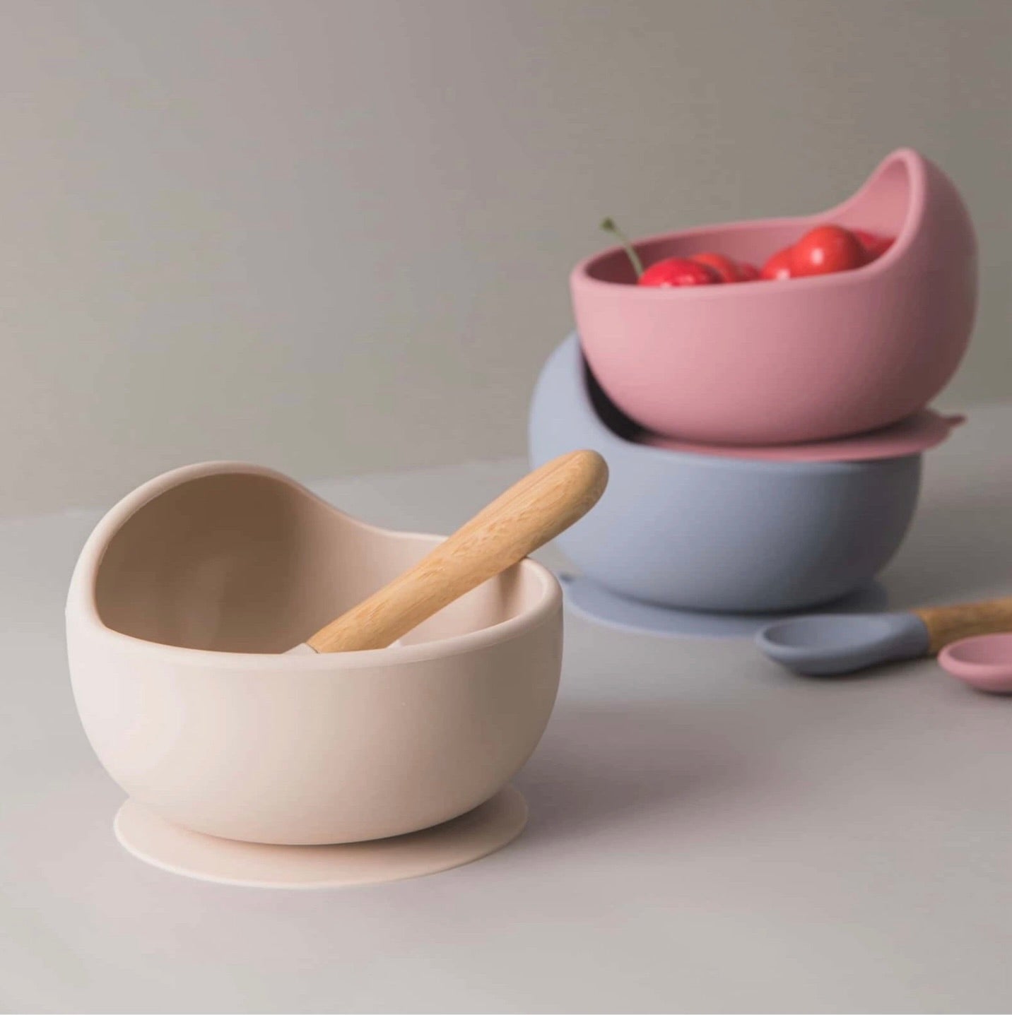 Silicone Suction Bowl Set