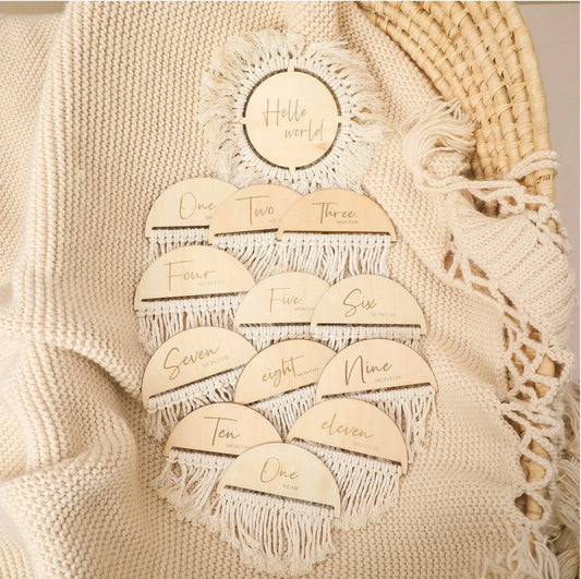 Baby milestone cards